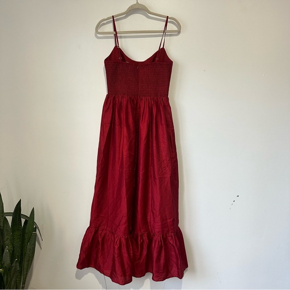 New Anthropologie Hutch Carmichael Maxi Dress Red - Picture 6 of 8